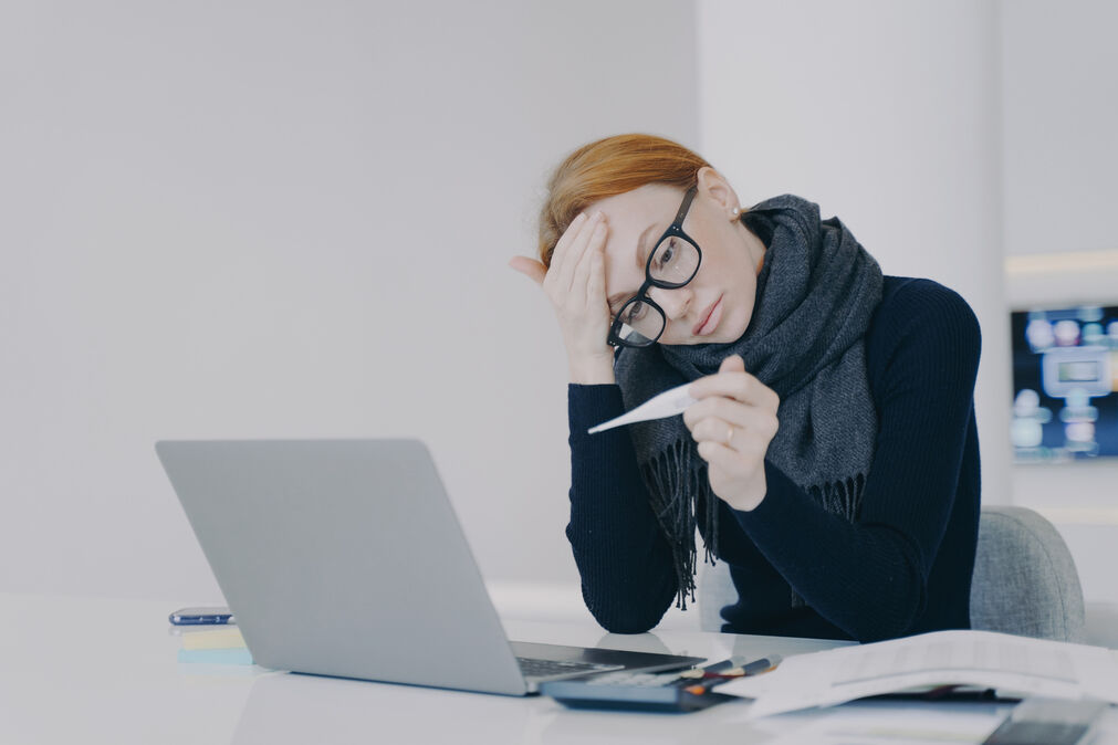 低溫,保暖,防寒,感冒,冬天,發燒,體溫,工作,請假,。（圖／達志示意圖）