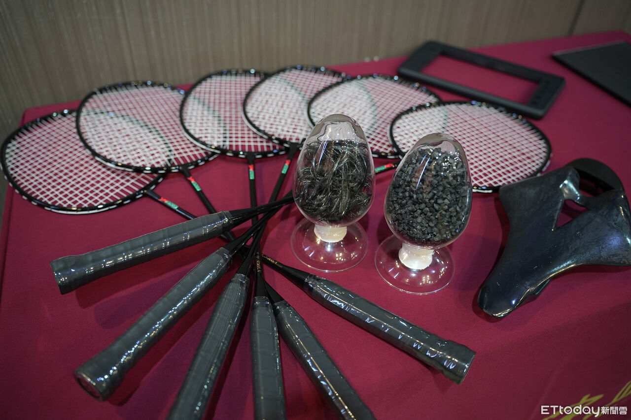 廢風機葉片變球拍！　興大、上緯首創全球再生碳纖維羽球拍