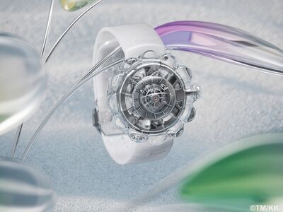 HUBLOT村上隆千萬元陀飛輪錶登台　透明小花好療癒