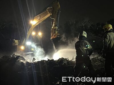 烏樹林暫置場大火撲滅！　台南市府連日灌救今晚完全熄滅