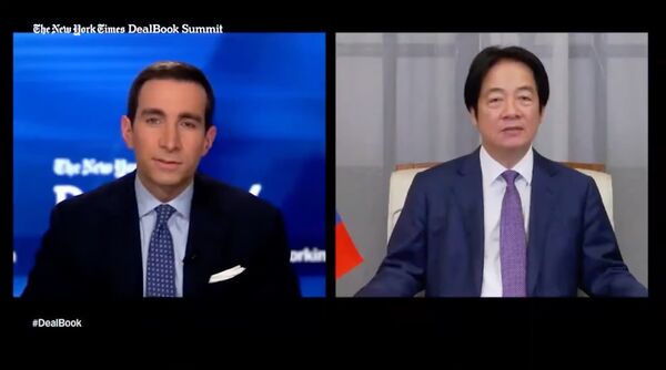 ▲▼總統賴清德接受紐約時報專訪。（圖／翻攝YouTube／New York Times Events）