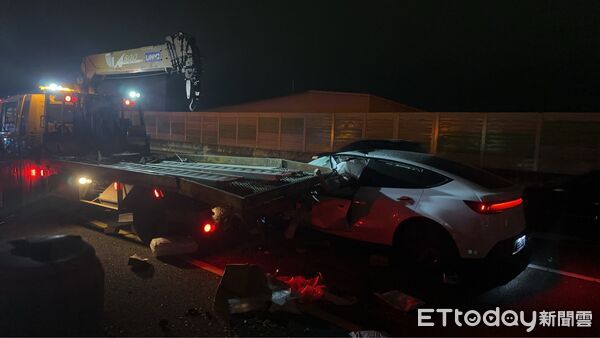 ▲▼國道1號南向170.7k、豐原路段死亡車禍。（圖／記者游瓊華翻攝）