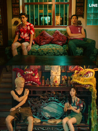 ▲▼柯淳、岳雨婷的短劇《為你鍾情》預告涉抄襲登熱搜。（圖／翻攝自微博）