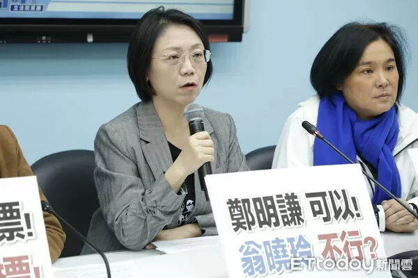 ▲▼國民黨立法院黨團召開「雙標再現！法務部修法没問題！翁曉玲提案被出征？」記者會，立委翁曉玲、副書記長陳玉珍、王鴻薇出席。（圖／記者湯興漢攝）