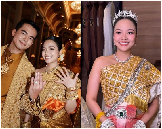 蓬索莉雅公主和謝夫川英在金邊舉行一連數日的世紀婚禮。(翻攝soriya_noro IG)