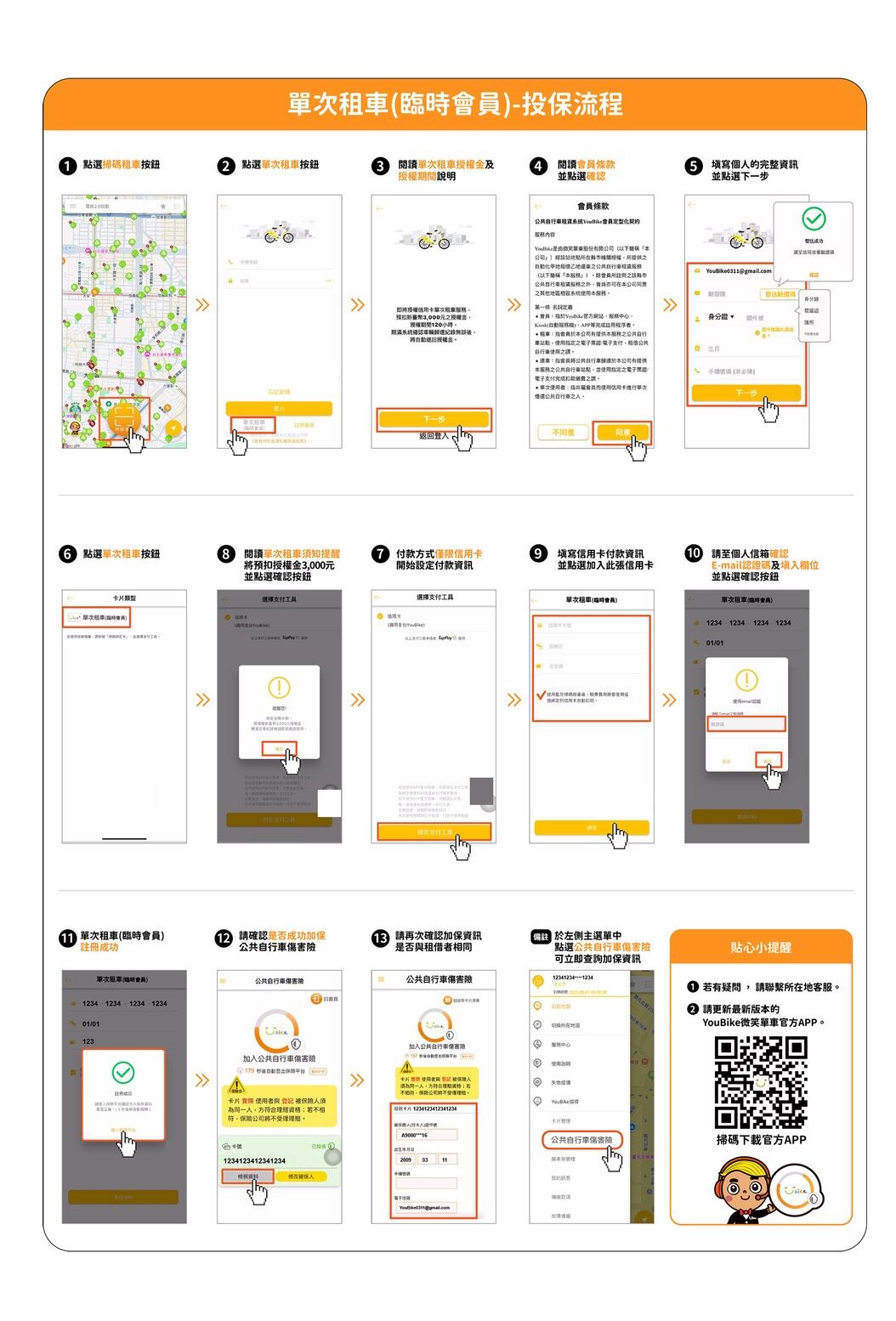 有投保，才能租借騎乘YouBike新北、桃園明年共推公共自行車傷害險新制（圖／新北市政府交通局提供）