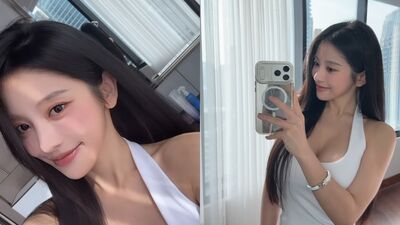 蔡瑞雪「最近瘦身有成」撩衣秀腹肌　解放低胸包不住上圍