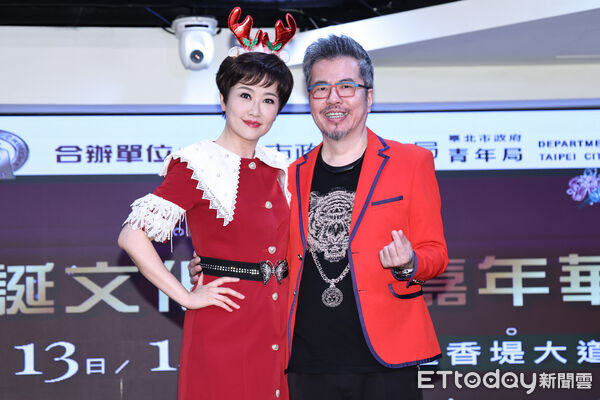▲▼  聖誕文化藝術嘉年華黃國倫寇乃馨李晶玉周丹薇紀寶如等-寇乃馨,黃國倫。（圖／記者黃克翔攝）