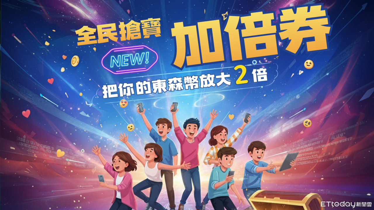回饋忠實讀者！全民搶寶加倍券登場　放大東森幣搶好禮更有感