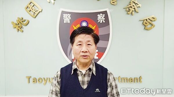 ▲桃園市政府警察局刑事鑑識中心主任何俊哲說明爆炸案現場殘存廢液查出疑似TATP成分。（圖／記者沈繼昌翻攝）