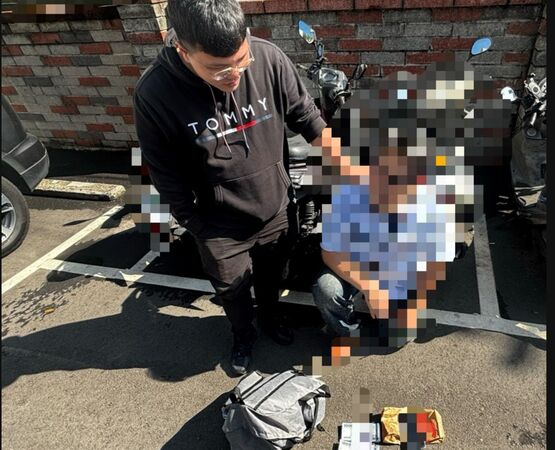 ▲和美警分局逮捕男車手。（圖／警方提供）