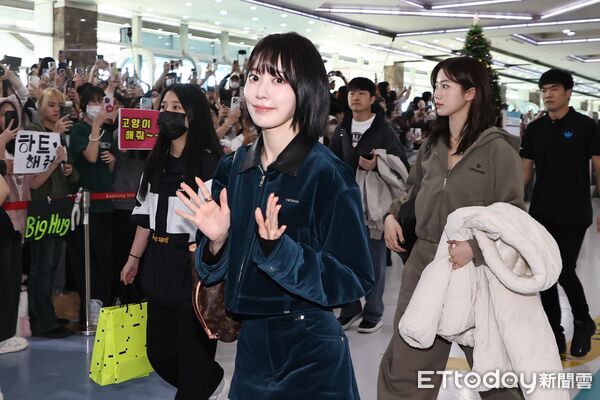 ▲▼ 2025 AAA小港機場接機, LE SSERAFIM      。（圖／記者徐文彬攝）