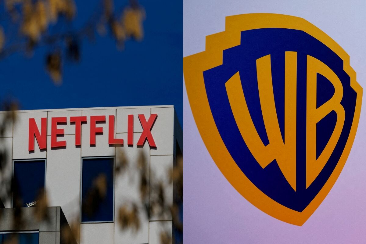 ▲▼Netflix被爆砸1576億收購華納影業！好萊塢連署阻擋。（圖／路透）