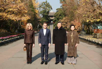 習近平同馬克宏在成都非正式會晤　中法簽署發布5項聯合聲明