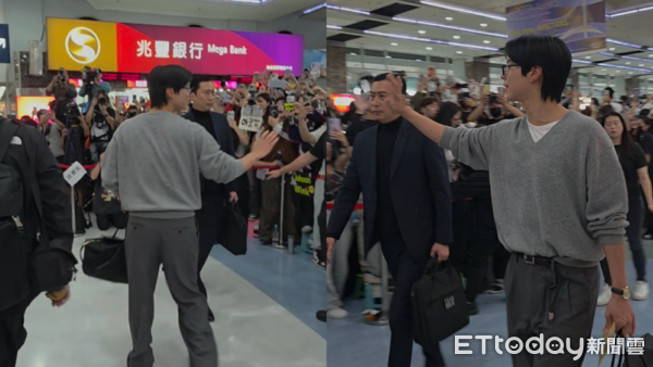 ▲▼直擊／朴寶劍脫口罩衝往粉絲收信！「嘟嘴致歉」不能互動　她感動痛哭。（圖／記者吳睿慈攝）