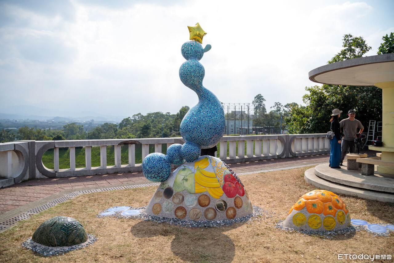 嘉義陶藝作品「樂山樂水」融合水資源與農特產　仁義潭水庫揭幕