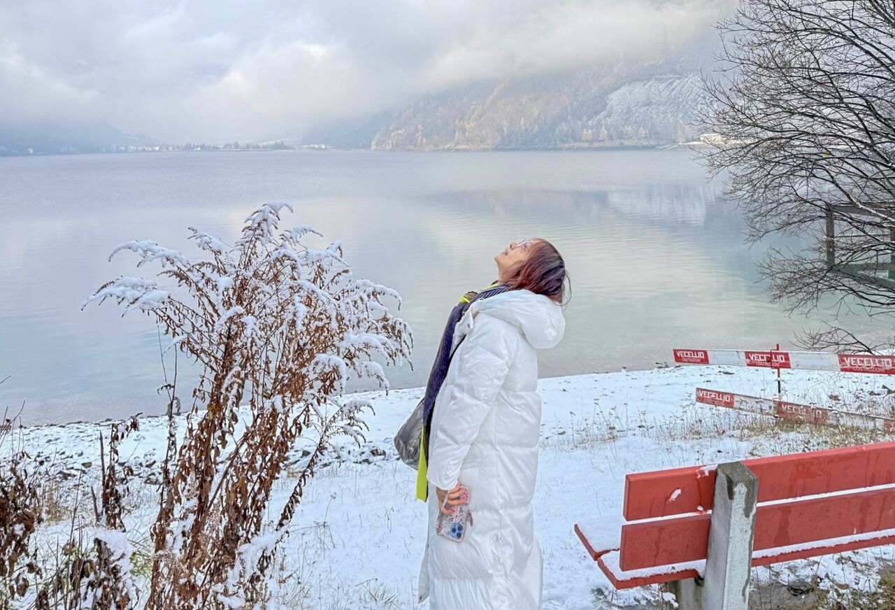 ▲▼阮丹青阿爾卑斯山療癒行。（圖／羅藝x阮丹青工作室提供）