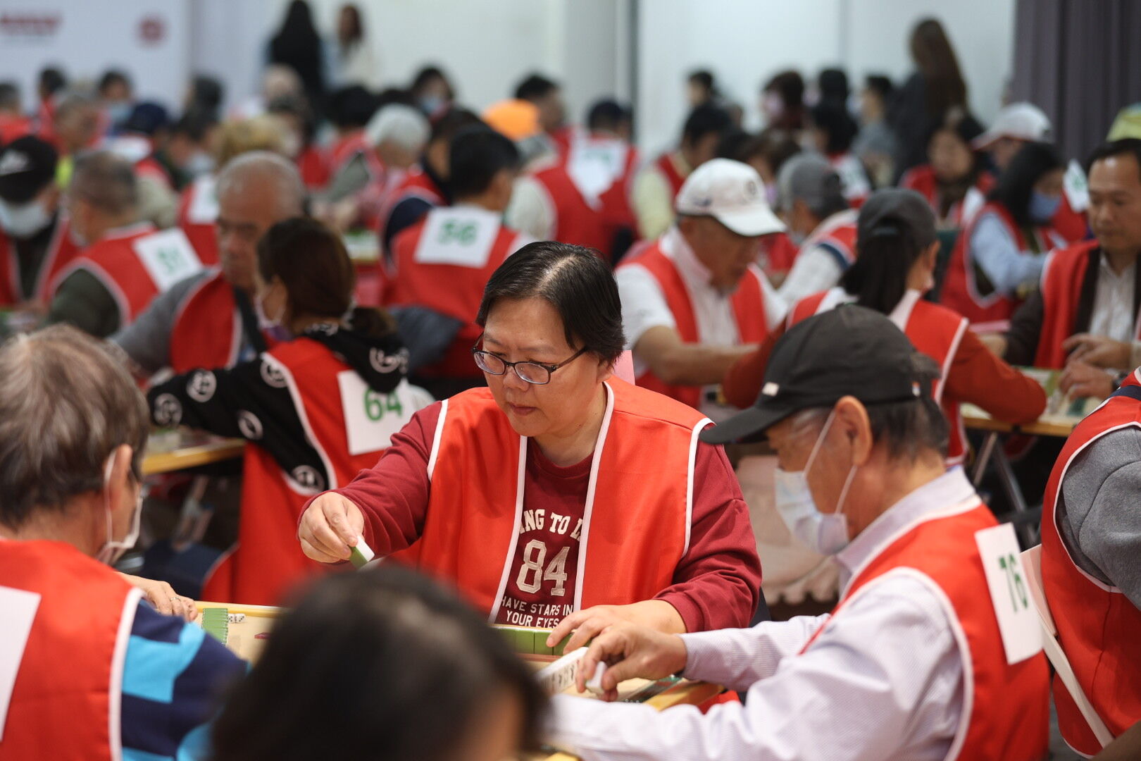 ▲東森樂齡四健會益智競賽。（圖／記者林敬旻攝）
