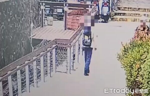 ▲鄧男最後身影曝光。（圖／記者許宥孺翻攝）