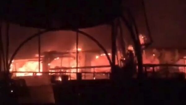 ▲▼印度夜店大火23死「包括多名外國觀光客」　疑廚房瓦斯桶爆炸。（圖／翻攝X）