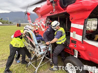 38歲男登畢祿山跌斷腳踝!黑鷹直升機火速吊掛救援