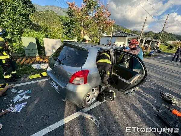 ▲▼台東縣成功鎮麒麟路車禍，2人命危。（圖／記者楊漢聲翻攝）