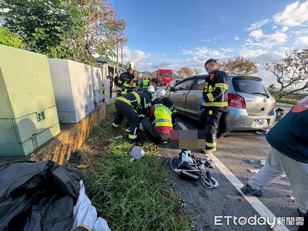 ▲▼台東縣成功鎮麒麟路車禍，2人命危。（圖／記者楊漢聲翻攝）