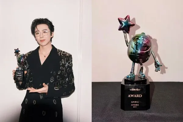 ▲▼ 劉宇寧拿下2025年尖叫之夜男主角            。（圖／翻攝 劉宇寧LYN工作室微博）