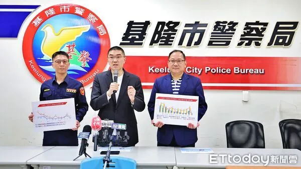 ▲基隆警加強取締「不停讓行人」。（圖／記者郭世賢翻攝）