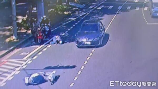 ▲南投市南崗二路今日發生一起連環追撞肇逃案件            。（圖／記者高堂堯翻攝）