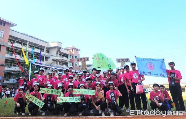 ▲南榮國中60校慶延續八年無塑精神。（圖／南榮國中提供）