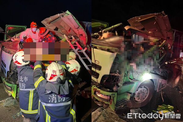 ▲新北市貢寮區台2線99公里處（往宜蘭方向），8日凌晨4時43分發生一起死亡車禍。（圖／記者郭世賢翻攝，下同）