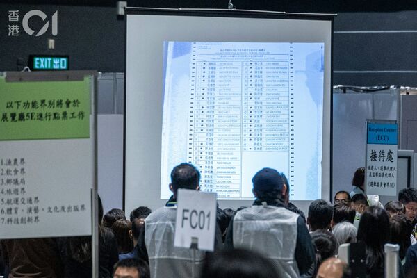 ▲香港立法會選舉開票。（圖／香港01）