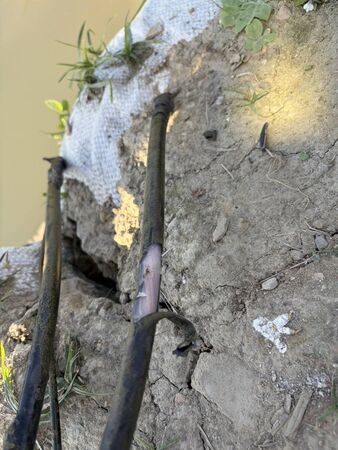 ▲▼新北市蘆洲區二重疏洪道管線冒白煙。（圖／台電提供）