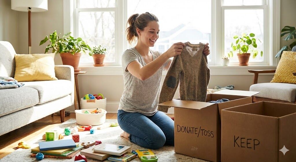 ▲居家整理,分類,打掃,雜亂,衣櫃,整齊。（圖／AI製圖）