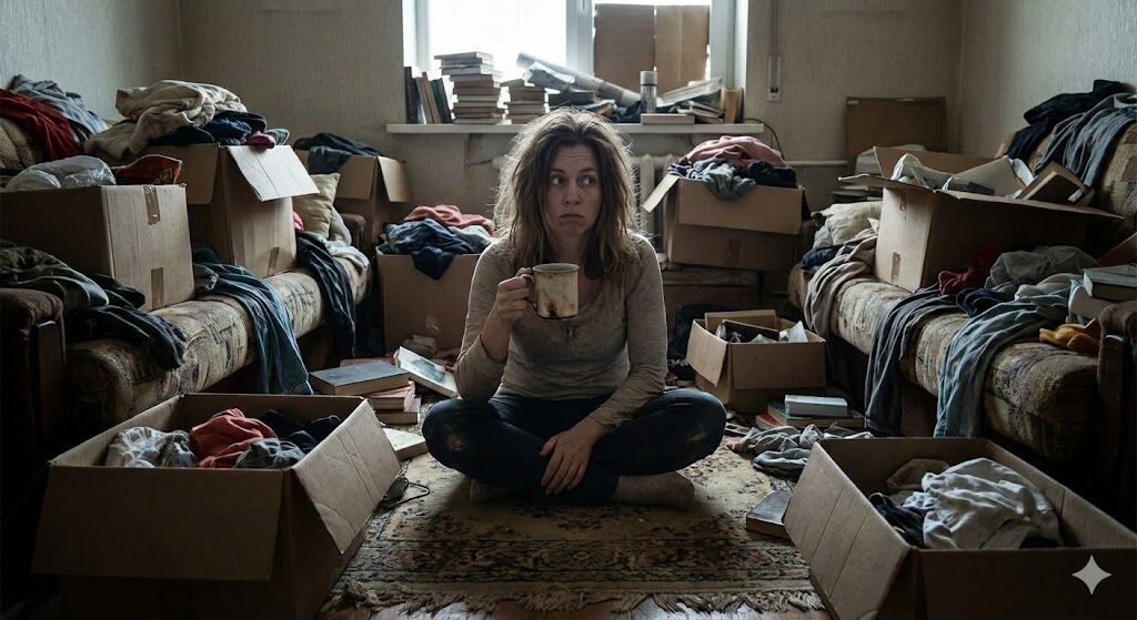 ▲居家整理,分類,打掃,雜亂,衣櫃,整齊。（圖／AI製圖）