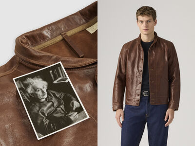 愛因斯坦的皮夾克重現！Levi’s復刻天才同款Menlo Cossack 　設計細節一次看