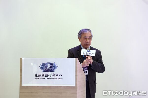 ▲▼花蓮慈院院長林欣榮、副院長何宗融、李啟程、吳彬安一同見證郭漢崇主任與醫療團隊分享研究突破與臨床成果。（圖／慈濟醫學中心提供，下同）