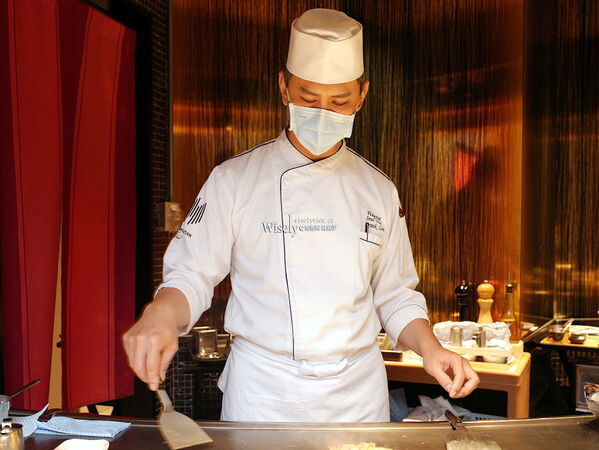 ▲▼JR東日本大飯店台北「HAYASE日本料理」，錦秋鐵火旬響，日本產和牛鐵板燒。（圖／部落客WISELY提供）