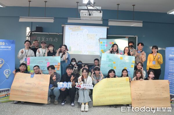 ▲台南青年走讀七股鹽分地帶，踏查廢校空間轉型案例。（記者林東良翻攝，下同）