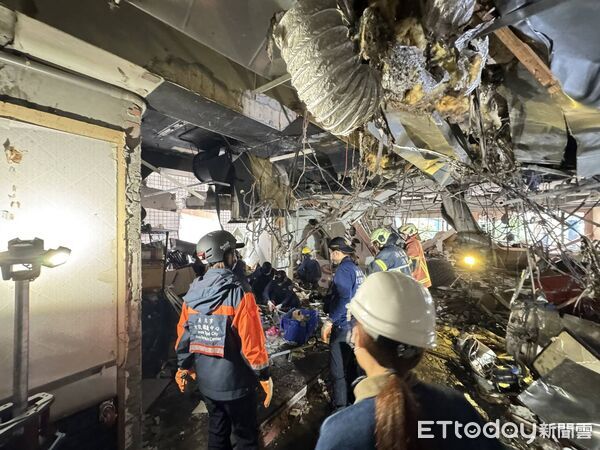 ▲▼             板橋府中商圈定食8氣爆，內部慘況曝光。（圖／新北市府提供，下同）