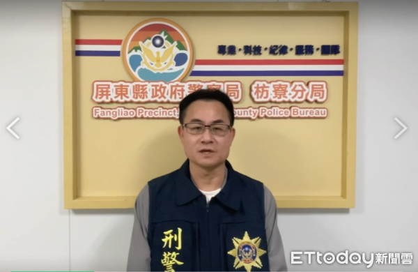 ▲偵查隊隊長謝明邦說明狀況。（圖／記者陳崑福翻攝）