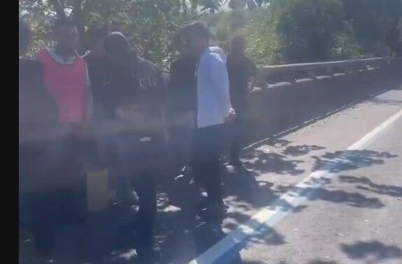 ▲22歲男自首稱2年前勒斃南投婦棄屍在彰化139縣道，屏東警方到彰化搜尋屍體。（圖／民眾提供）