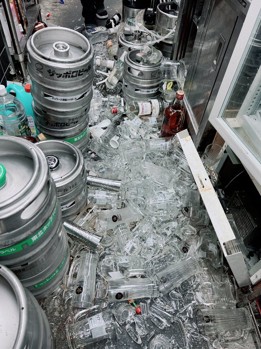 ▲日本青森縣地震後景象。（圖／翻攝Ｘ，下同）