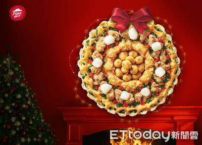 必勝客「聖誕花圈比薩」睽違4年回歸　拿坡里推海綿寶寶系列聯名