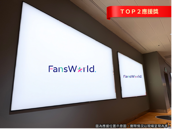 ▲K區應援燈箱版位。（圖為應援位置示意圖，實際情況以現場呈現為準。 ）