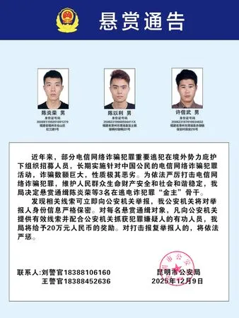 ▲▼陸通緝100名電信網路詐騙犯　懸賞獎金最高85萬元。（圖／翻攝大陸公安部）