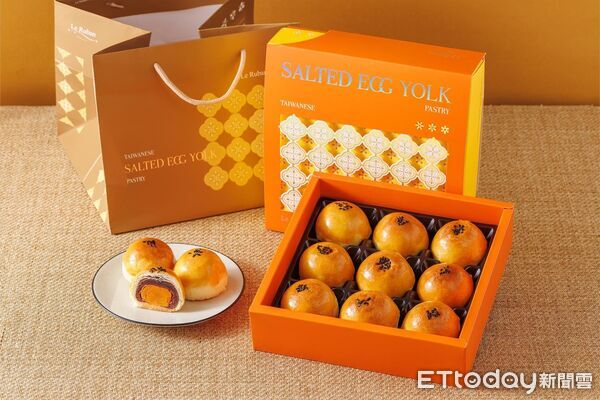 ▲法朋經典蛋黃酥，欣葉聯名雙饗禮盒。（圖／法朋提供）
