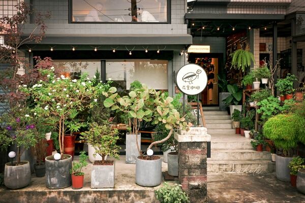 ▲▼宜蘭員山下午茶推薦「花室咖啡」，滿滿綠色植栽，香甜大份量超厚鬆餅。（圖／部落客水晶提供）