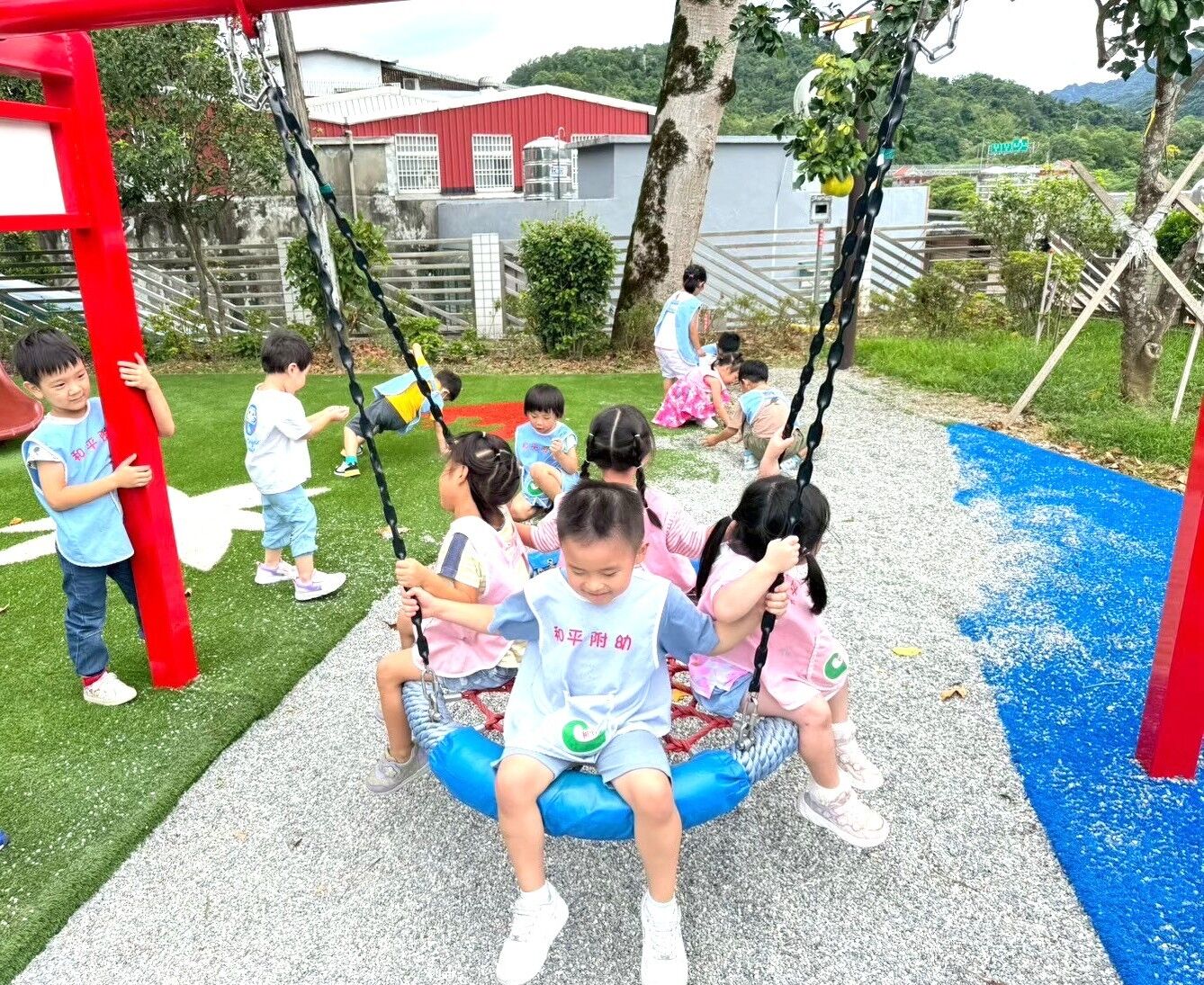 ▲▼五校聯合開箱,共融特色遊戲場,新北市淡水區鄧公國民小學。（圖／新北市淡水區鄧公國民小學提供）